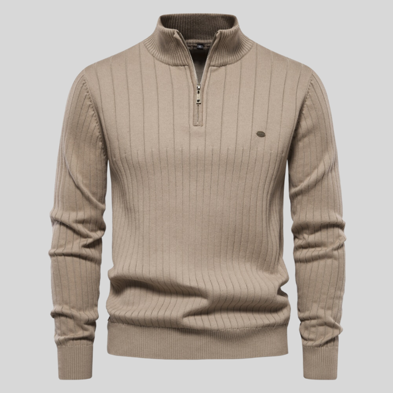 Finley™ | Muskel-Fit Freizeit-Rippstrickpullover