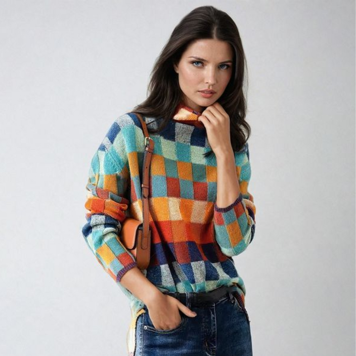 Joyce™ | Pullover Gestrickte Tops Sweatshirt