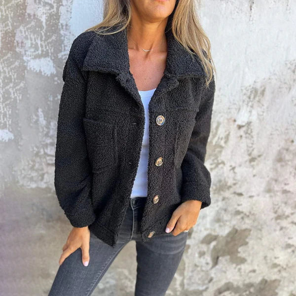 Livia™ | Kurze Wolljacke mit Revers